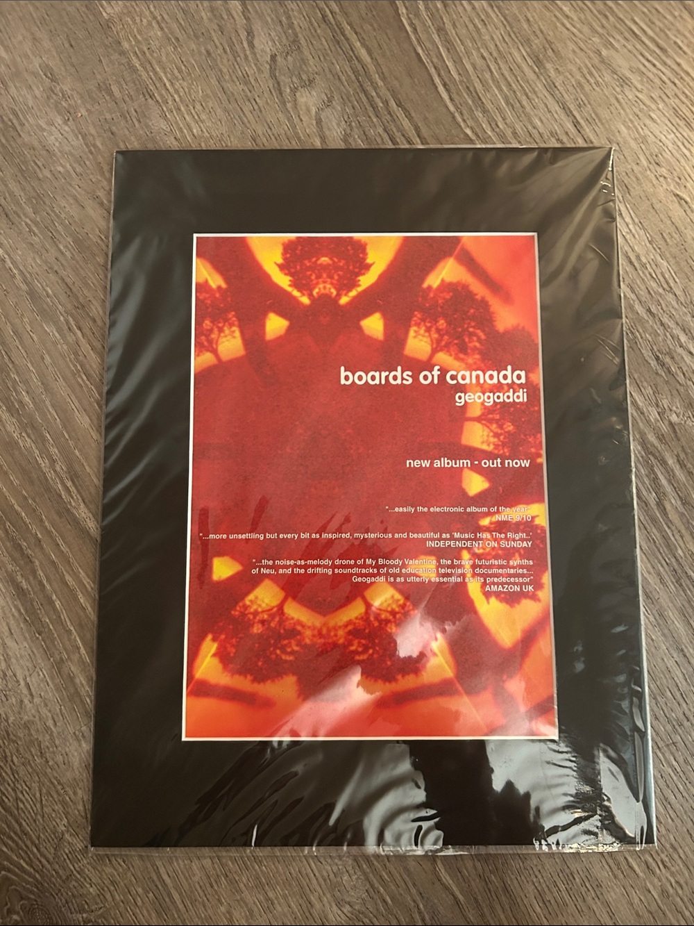 Boards of Canada Geogaddi Poster - Red & Orange Artwork